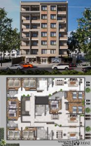 واجهه عماره 3/4 كمبوند ايزيس كايرو طريق مصر الاسماعيليه