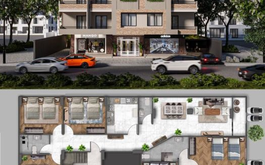 واجهه عماره 3/4 كمبوند ايزيس كايرو طريق مصر الاسماعيليه